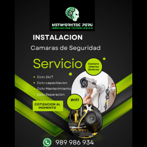 SERVICIO DE  INSTALACION DE CAMARAS DE SEGURIDAD A DOMICILIO